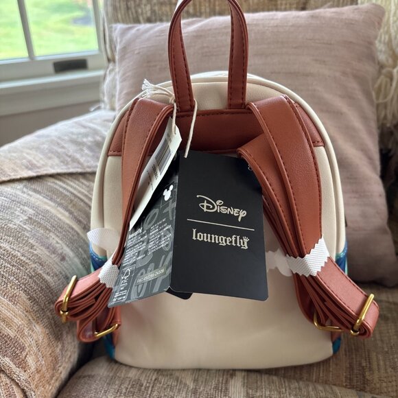 Loungefly Disney Peter Pan and Wendy Mermaid Lagoon Mini Backpack New with Tags - Picture 2 of 9